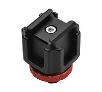 Andoer Staffa adattatore per slitta fredda in lega di alluminio leggera con supporti a slitta fredda estensione per DSLR ILDC Camera Video Light Microfono Monitor Ripresa video Microfilm