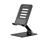 Andoer Supporto per cellulare, supporto per cellulare, supporto per cellulare, supporto dock base con angolo regolabile in altezza, per smartphone e tablet, nero