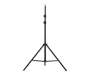 Andoer Supporto per luce su treppiede regolabile in metallo Max. Altezza 2M / 6.6ft con vite da 1/4 pollici per la luce video dell'anello dell'ombrello da studio di fotografia a LED