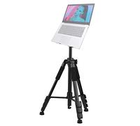 Andoer Supporto per proiettore multifunzione Treppiede per laptop portatile Supporto per treppiede regolabile in altezza da 19,6 pollici a 58,6 pollici con piastra per laptop proiettore