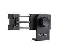 Andoer Supporto per telefono in metallo adattatore per treppiede con microfono di montaggio a scarpa fredda Supporto luce video LED modalità verticale e orizzontale