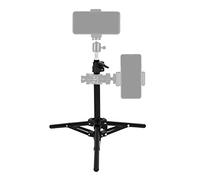 Andoer Supporto per treppiede per supporto per luce video regolabile 2 sezioni di carico utile da 50 cm 1.5KG con interfaccia universale da 1/4 di pollice per videocamera a LED