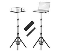 Andoer Supporto universale per treppiede per proiettore portatile in lega di alluminio Supporto da pavimento per proiettore per computer 41-135 cm altezza regolabile per uso esterno studio