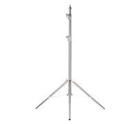 Andoer T - Treppiede per luce da 280 cm, in acciaio inox ad alte prestazioni, con vite da 1/4" e vite da 3/8" per flash, luce video, luce ad anello, luce monolastra, softbox