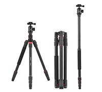Andoer Treppiede per fotocamera portatile da 153 cm/60 pollici in lega di alluminio con monopiede staccabile Testa a sfera girevole a 360° Capacità di carico di 10 kg/22 libbre con borsa