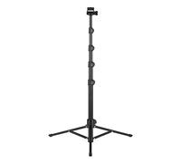 Andoer Treppiede per selfie 2 in 1 da 168 cm, con supporto per telefono, supporto per fotocamera d'azione mirrorless del telefono, 3 kg di carico utile
