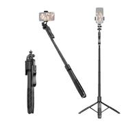 Andoer Treppiede, treppiede per cellulare estensibile con testa a sfera girevole a 360°, clip per telefono, adattatore da 1/4" telecomando compatibile con sistema Android 4.4/iOS 5.1
