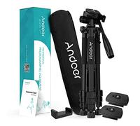 Andoer TTT-663N 57,5 Pollici Viaggio Leggero Macchina Fotografica Treppiede Supporto Del Telefono per DSLR SLR Videocamera Fotografia Video Scatto con Borsa Da Trasporto Morsetto Del Telefono 2pcs