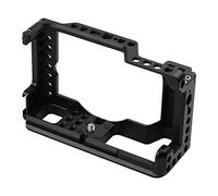 Andoer Videocamera Cage Rig in lega di alluminio con supporto per scarpe fredde, universale, 1/4 3/8, fori filettati, foro per tracolla di ricambio per fotocamera Canon M6 Mark II