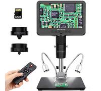 Andonstar AD246S Microscopio Digitale HDMI 2000x per Adulti - Registrazione Video UHD 2160P, 3 Lenti, LCD 7 Pollici per Saldatura, Moneta e Kit Biologico