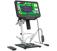 Andonstar AD409 Pro HDMI Microscopio Digitale con Endoscopio, 10,1 Pollici LCD Screen per Saldatura, 300X USB Fotocamera Elettronica per PCB, Collezione Monete, Supporta
