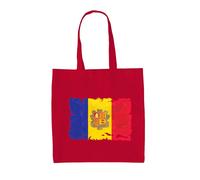 Andorra Grunge Stile Bandiera - Borsa Tote IN Tela - Paese Viaggio La Vella