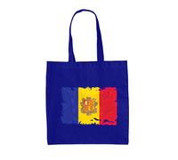 Andorra Grunge Stile Bandiera - Borsa Tote IN Tela - Paese Viaggio La Vella