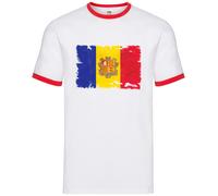 Andorra Grunge Stile Bandiera - Uomo Suoneria - Paese Viaggio Bandiere La Vella