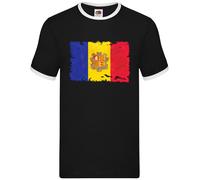 Andorra Grunge Stile Bandiera - Uomo Suoneria - Paese Viaggio Bandiere La Vella