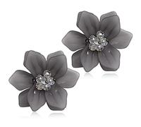 ANDPAI Orecchini pendenti a forma di fiore in acrilico, fatti a mano, grandi, opachi, con bocciolo di fiore, per donne, amanti della mamma e amici, gioielli regalo, Metallo