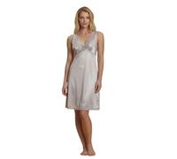 ANDRA Lingerie Sottoveste Donna con Scollo a V e Pizzo Elegante, Spalline Larghe, Anti-Piega, Comfort e vestibilità Classica