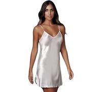 ANDRA Sottoveste Mini S/S in Raso Art. 833 - Colori Nero, Seta - 6, Bianco