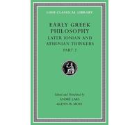 André Laks Early Greek Philosophy, Volume VII (Copertina rigida)