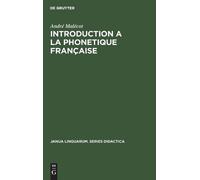 André Malécot Introduction a la Phonetique Française (Copertina rigida)