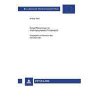 André Stoll Eingriffsnormen im Internationalen Privatrecht (Tascabile)