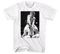 Andre The Giant T-Shirt Donna? Maniche Corte Cracked Bianco Cotone Girocollo