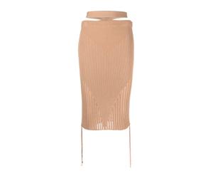 Andrea Adamo - Gonna Midi a Vita Bassa - - Skirts - Donna - Beige - S