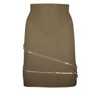 Andrea Adamo - Gonna Mini a Coste con Zip - - Skirts - Donna - Verde - M