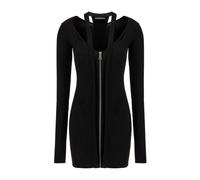 Andrea Adamo - Mini abito a coste con cut-out - - Dresses - Donna - Nero - M