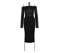 Andrea Adamo - Ribbed Knit Dress - - Dresses - Donna - Nero - L
