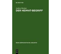 Andrea Bastian Der Heimat-Begriff (Copertina rigida)