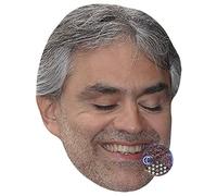 Andrea Bocelli Maschere di persone famose, facce di cartone