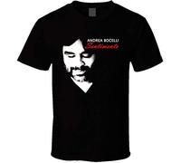 Andrea Bocelli Sentimento T-Shirt Graphic Top Printed Tee Shirt for Mens Black XXL