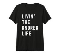 Andrea Che Vive la Vita di Andrea Nome Divertente Maglietta Premium