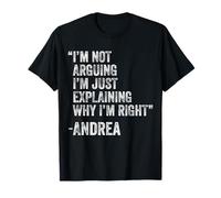 Andrea Citazione Divertente Compleanno Personalizzato Nome Idea Ingegnere Maglietta
