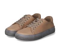 Andrea Conti 0069004/1390 - Scarpe Basse con Lacci in Pelle Liscia, da Donna, Colore: Beige, Ardesia Peanut, 39 EU