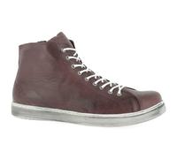 Andrea Conti 0341500, Sneaker a Collo Alto Donna, Rosso Borgogna 582, 39 EU