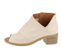 Andrea Conti Damen Absatz Sandalette, Sandali con Tacco Donna, Crema, 39 EU
