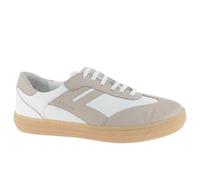 Andrea Conti Damen Low Top Sneaker Freya, Scarpe da Ginnastica Donna, Bianco Grigio Argento, 39 EU