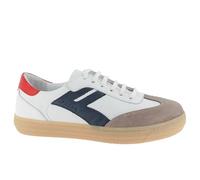 Andrea Conti Damen Low Top Sneaker Freya, Scarpe da Ginnastica Donna, Bianco Navy Rosso Scuro, 39 EU