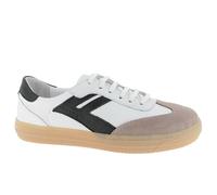 Andrea Conti Damen Low Top Sneaker Freya, Scarpe da Ginnastica Donna, Bianco Nero Light Gum, 42 EU
