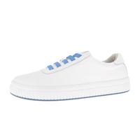 Andrea Conti Damen Low Top Sneaker, Scarpe da Ginnastica Donna, Jeans Bianchi, 40 EU