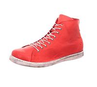 Andrea Conti Lacci da Donna, Scarpe da Ginnastica, Colore: Rosso, 39 EU