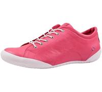 Andrea Conti Sneaker da Donna con Lacci, in Pelle, Design dinamico 0340559, Corallo, 40 EU