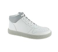 Andrea Conti Sneaker da Donna, Scarpe da Ginnastica, Bianco/Grigio, 41 EU