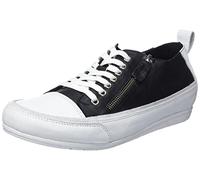 Andrea Conti Sneaker da Donna, Scarpe da Ginnastica, Nero/Bianco, 40 EU