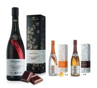ANDREA DA PONTE GRAPPA DI PROSECCO UNICA 10 ANNI 70 CL IN ASTUCCIO CON 2 MIGNON GRAPPA FIOR D'ARANCIO E GRAN RISERVA 5 CL