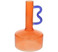 ANDREA FONTEBASSO 1760 Vaso Ampolla arancio/blu H Cm 19 Glass Design Art Vetro