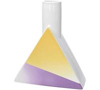 ANDREA FONTEBASSO 1760 Vaso Bottiglia Triangolare Cm 23h Pastel Ceramica Multicolor Linea Pastel