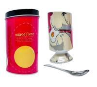 Andrea fontebasso, bobtail, set 2 pz portauovo in porcellana